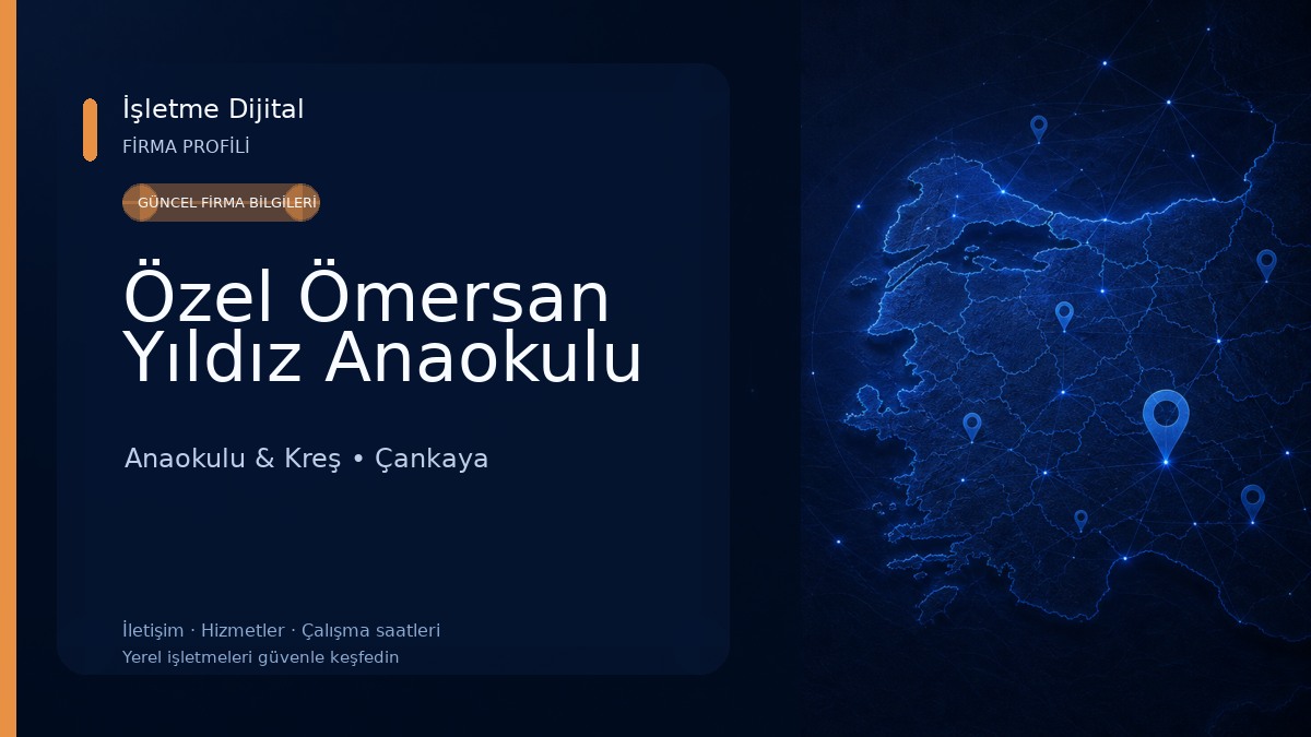 Özel Ömersan Yıldız Anaokulu Anaokulu & Kreş