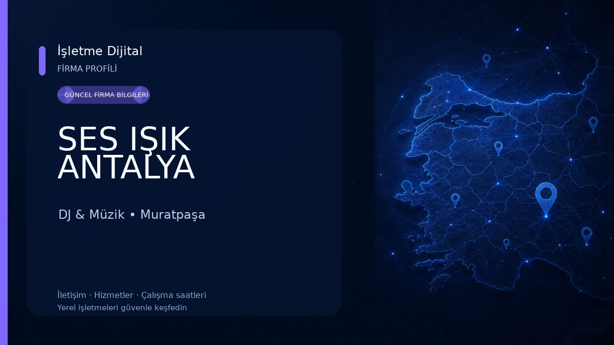 SES IŞIK ANTALYA DJ & Müzik