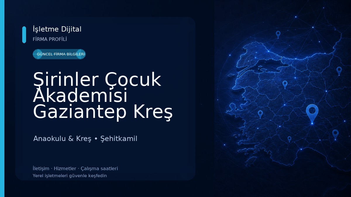 Şirinler Çocuk Akademisi Gaziantep Kreş Gündüz Bakımevi ve Anaokulu 