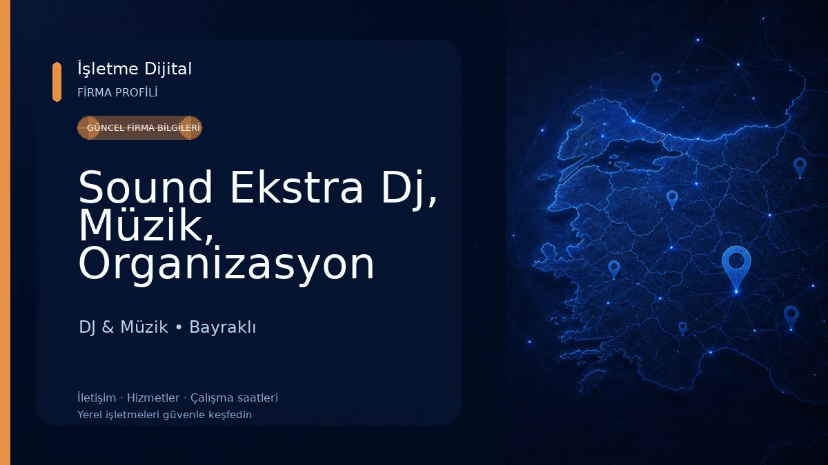 Sound Ekstra Dj, Müzik, Organizasyon Ltd. Şti. DJ & Müzik