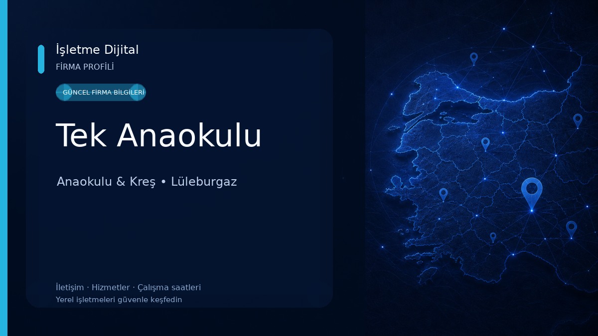 Tek Anaokulu Anaokulu & Kreş