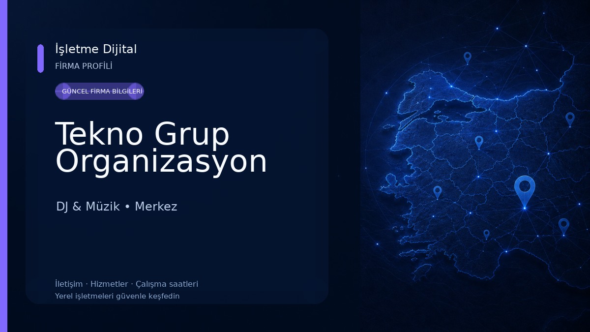 Tekno Grup Organizasyon DJ & Müzik