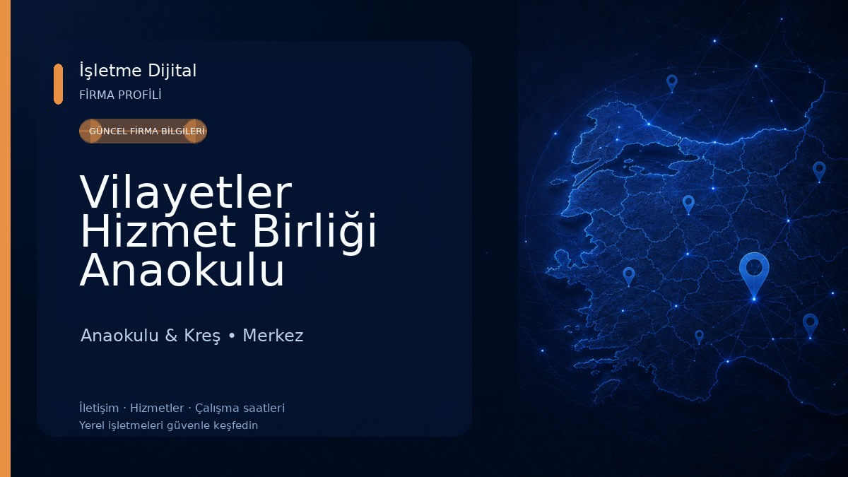 Vilayetler Hizmet Birliği Anaokulu Anaokulu & Kreş