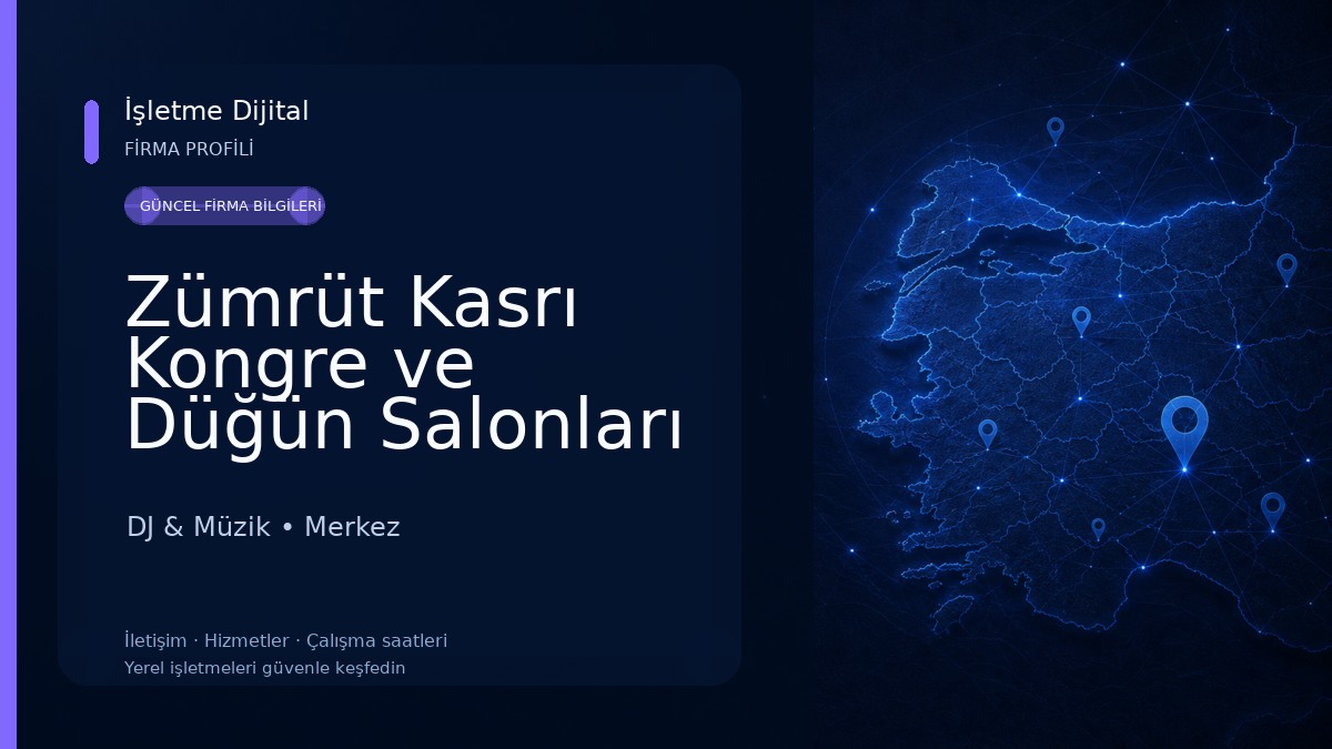 Zümrüt Kasrı Kongre ve Düğün Salonları | Isparta Düğün Salonu | Isparta Düğün Salonları DJ & Müzik
